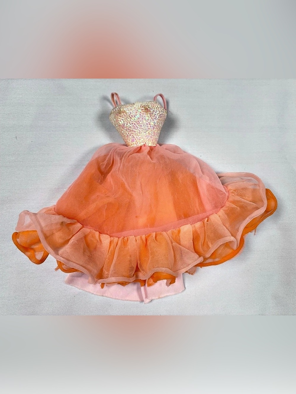 Vintage 1984 Peaches 'n Cream Barbie Dress Only - TLC / Repair Project